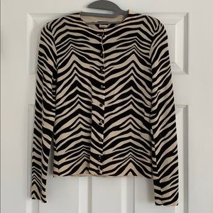 J. Crew Zebra Cardigan